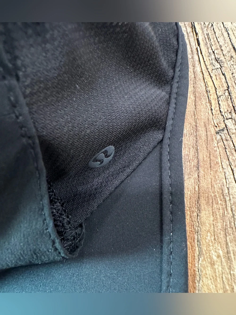 lululemon athletica Black Cap with Reflective Center Stripe